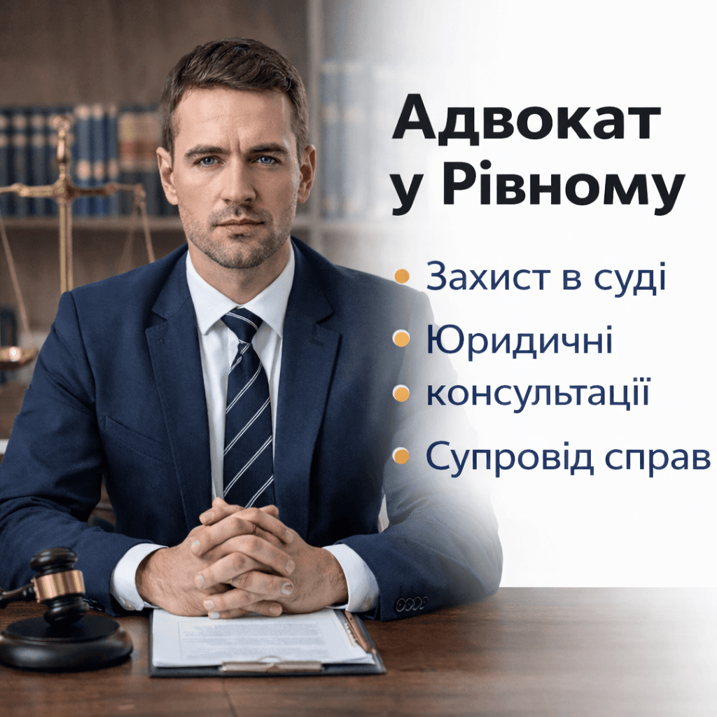 Адвокат у Рівному — юридичні послуги та правова допомога
