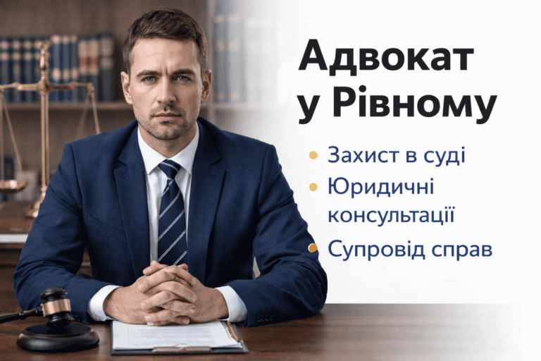 Адвокат у Рівному — юридичні послуги та правова допомога
