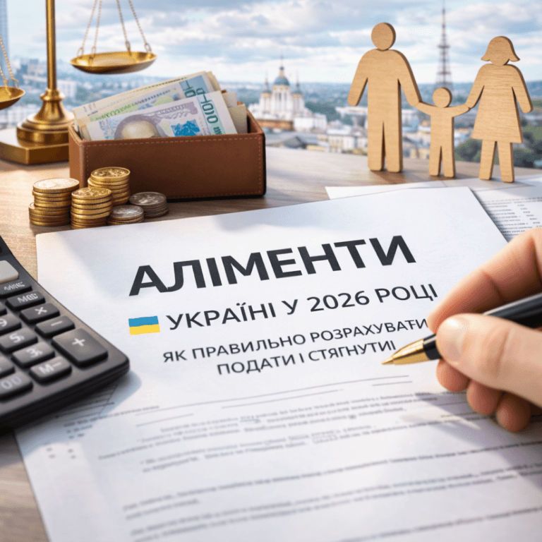 Аліменти в Україні у 2026 році: розрахунок, подання та стягнення через суд