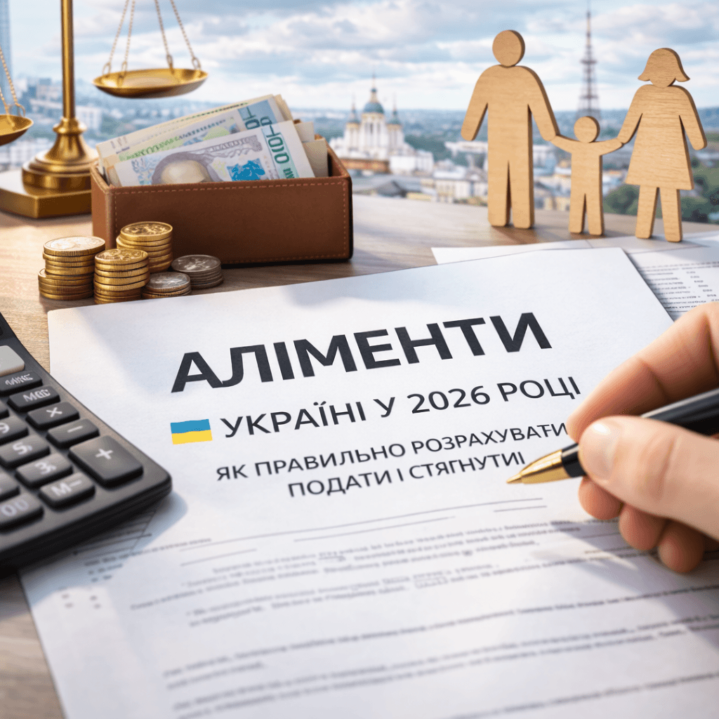 Аліменти в Україні у 2026 році: розрахунок, подання та стягнення через суд