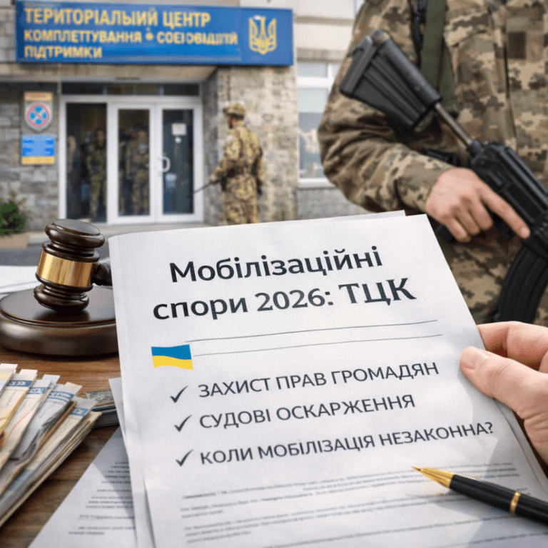 Мобілізаційні спори у 2026 році: оскарження рішень ТЦК та СП у суді